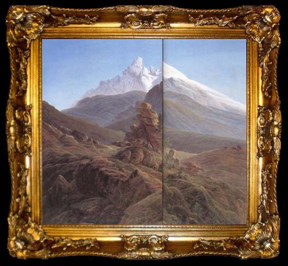 framed  Caspar David Friedrich The Watzmann (mk10), ta009-2